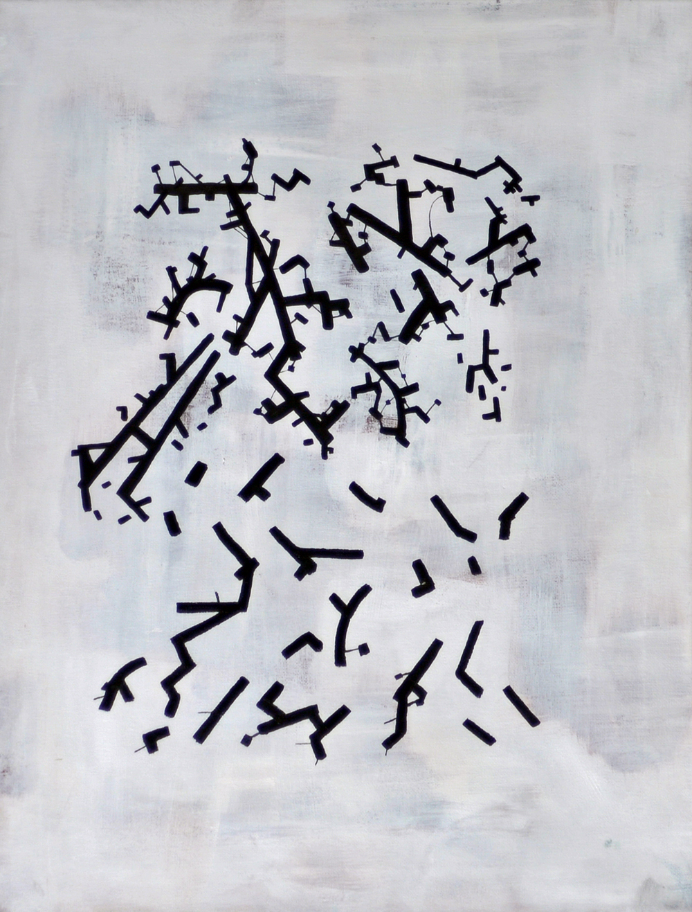 Falling Mechanics #2 by Mitchell Martin 2010 16x20 Acrylic on Canvas